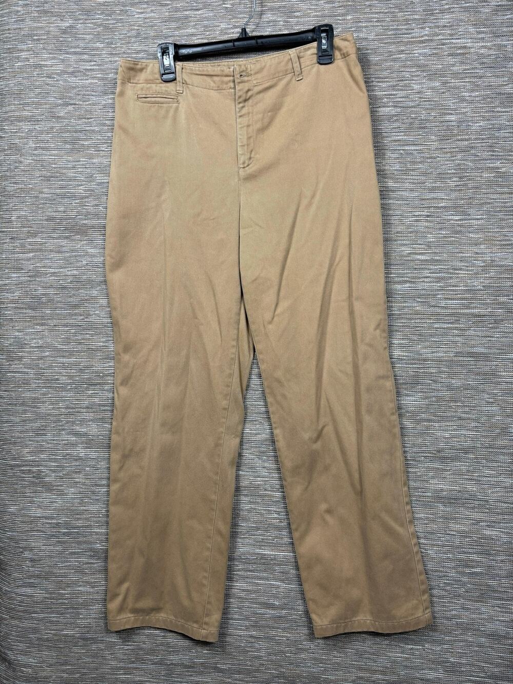 Ralph Lauren Sport Pants Womens 12 Beige Chino Straight Leg Twill Casual